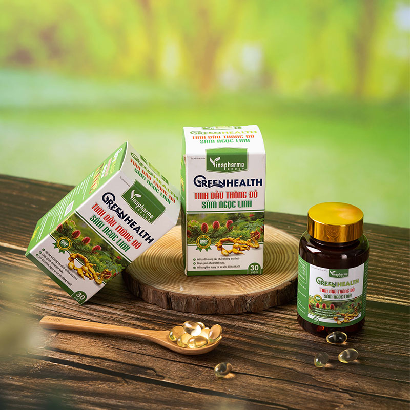 Tinh Dầu Thông Đỏ Sâm Ngọc Linh Green Health Vinapharma